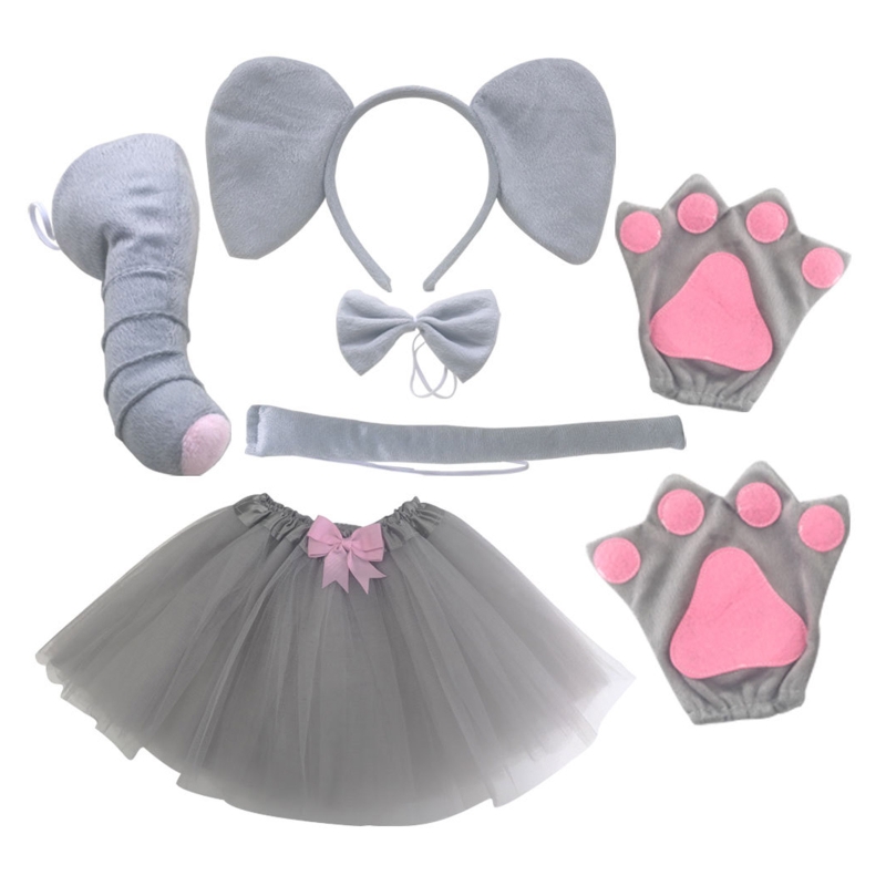 Baby Clothing Elephant - Guanti da naso con coda e