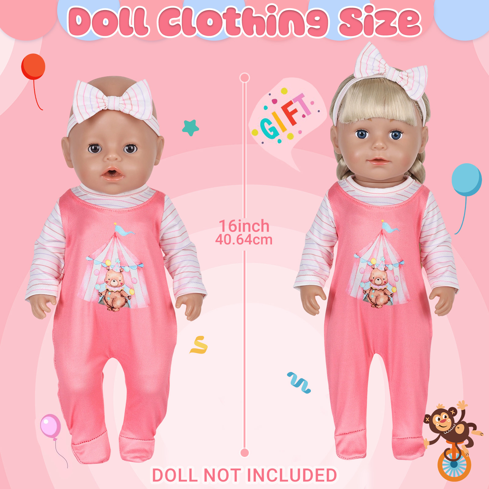 Vestiti per Bambole da 16-18 P - Baby Clothing Gift Set recensione e prezzo