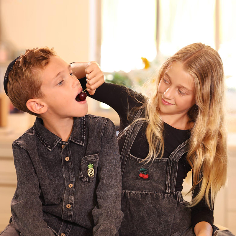 Set Coordinato Famiglia in Den - Baby Clothing Logo recensione e prezzo